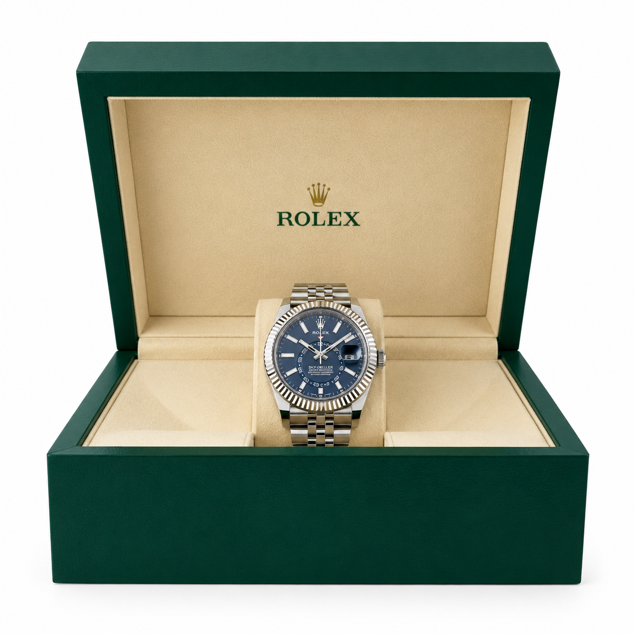Rolex Sky-Dweller 42 Stainless Steel White Gold Bezel Jubilee 2024