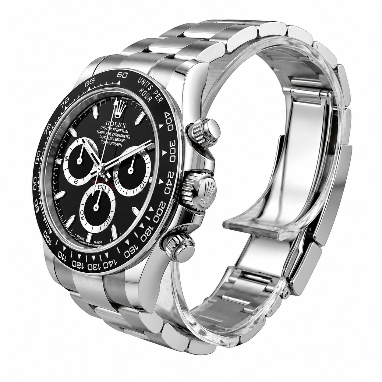 Rolex Daytona 126500 Black Dial Stainless Steel Ceramic Bezel 2025