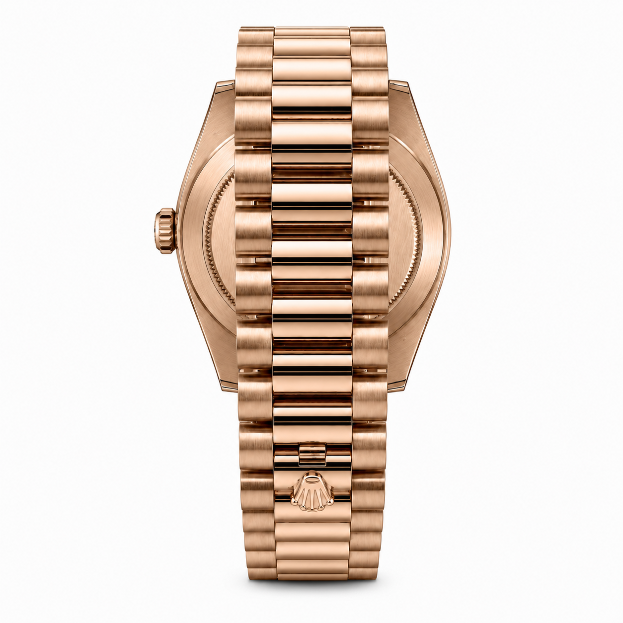 Rolex Day-Date 128235 Everose Gold Champagne Diamond Dial 2024