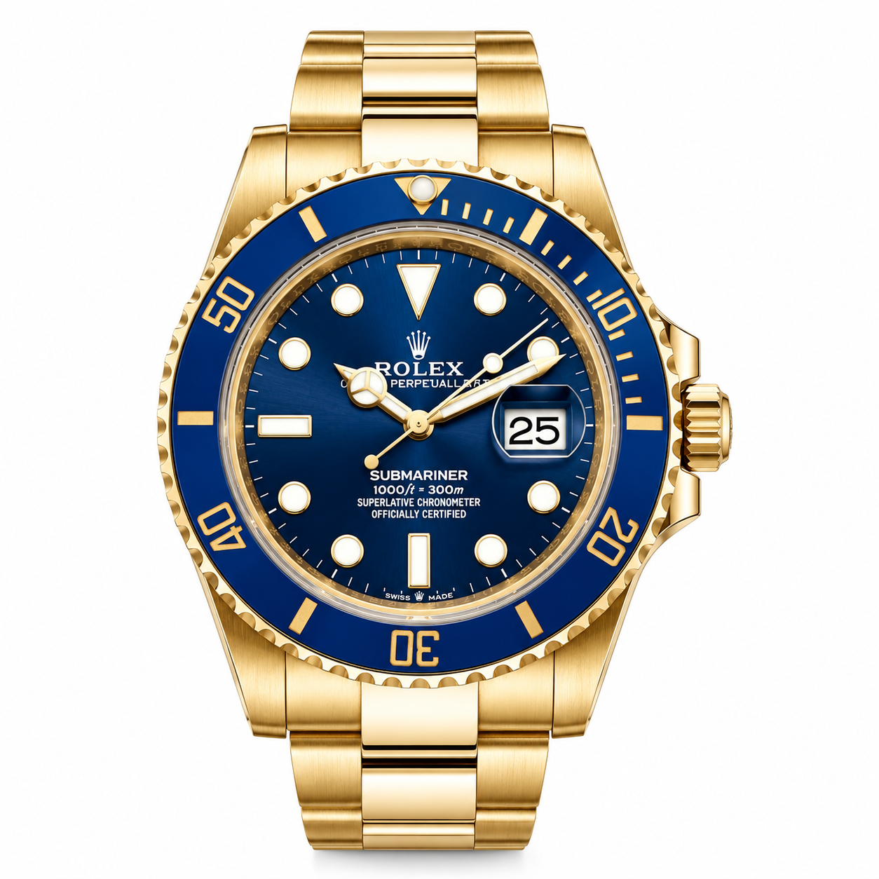 Rolex Submariner 126618 Blue Dial 18K Yellow Gold 41mm 2024