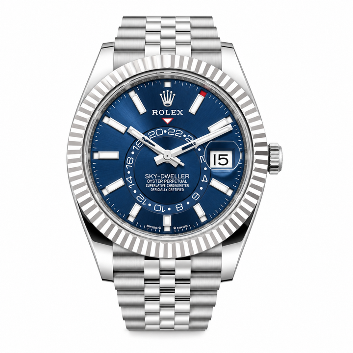 Rolex Sky-Dweller 42 Stainless Steel White Gold Bezel Jubilee 2024