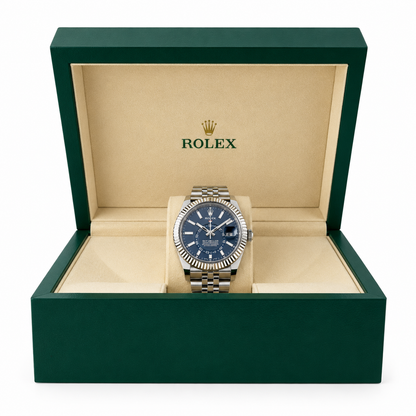 Rolex Sky-Dweller 42 Stainless Steel White Gold Bezel Jubilee 2024