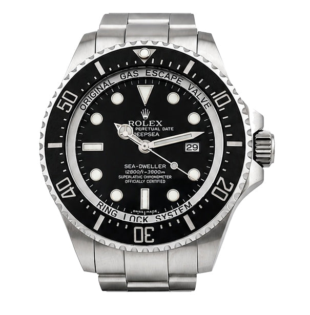 Rolex Deepsea Sea-Dweller 44mm Stainless Steel Black Dial Pre-Owned Ref. 126233