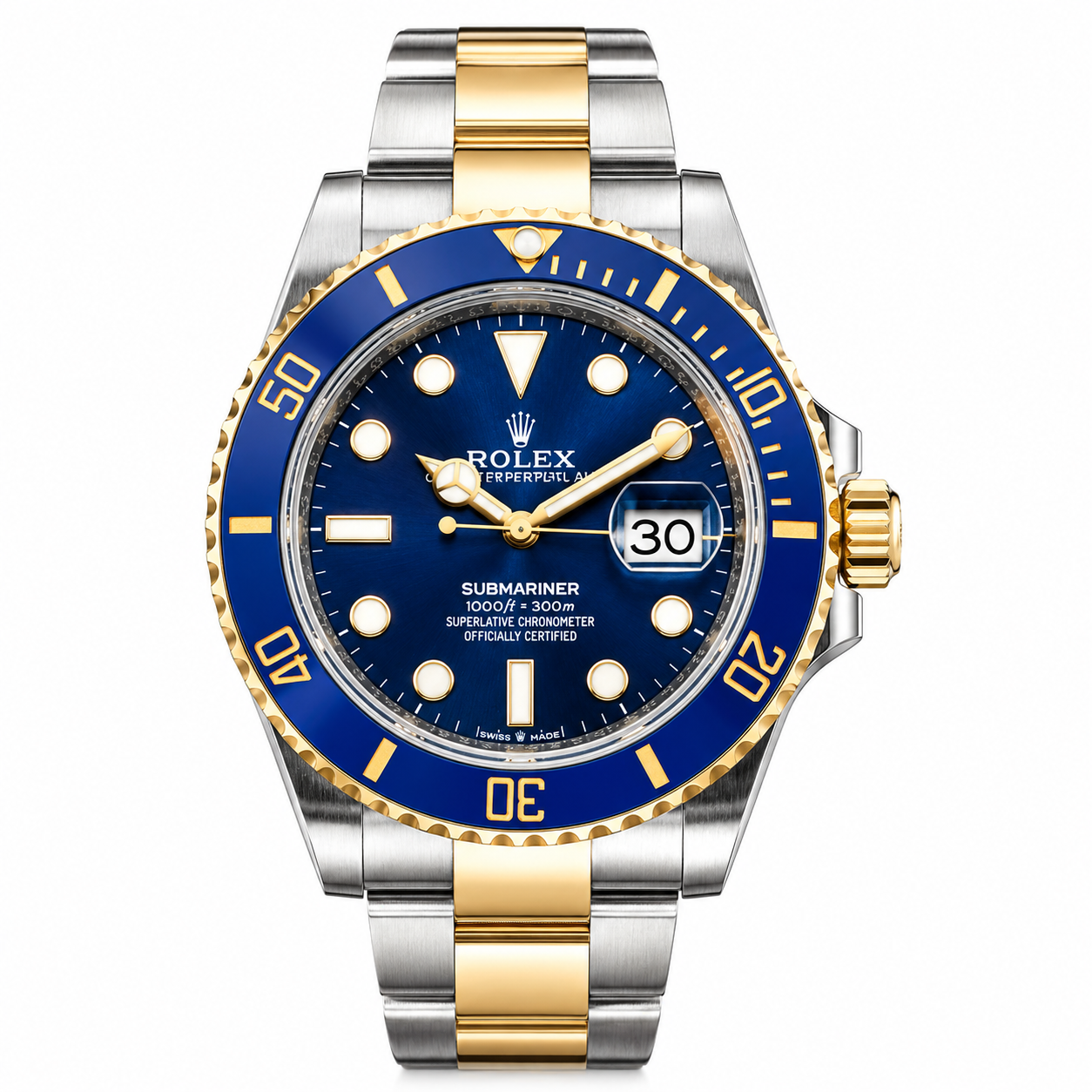 Rolex Submariner 126613 Blue Dial Two Tone Yellow Gold Pre-Owned 2021