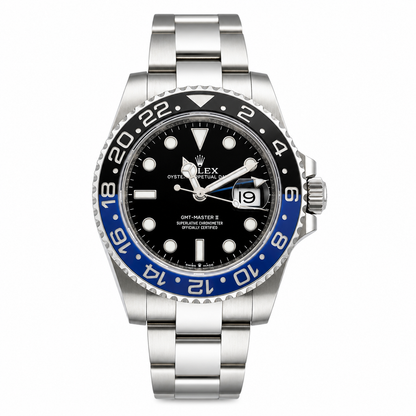 Rolex GMT-Master II “Batman” 126710BLNR Black & Blue Bezel Pre-Owned 2021