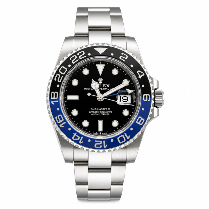Rolex GMT-Master II “Batman” 126710BLNR Black & Blue Bezel Pre-Owned 2021