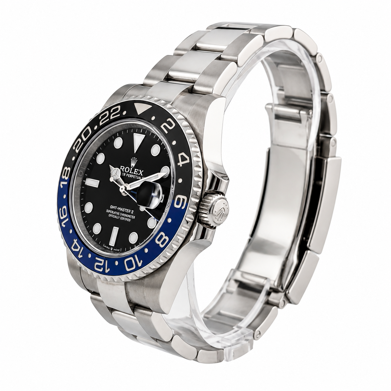 Rolex GMT-Master II “Batman” 126710BLNR Black & Blue Bezel Pre-Owned 2021