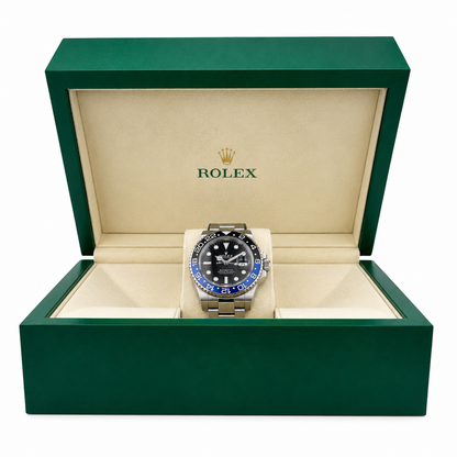 Rolex GMT-Master II “Batman” 126710BLNR Black & Blue Bezel Pre-Owned 2021