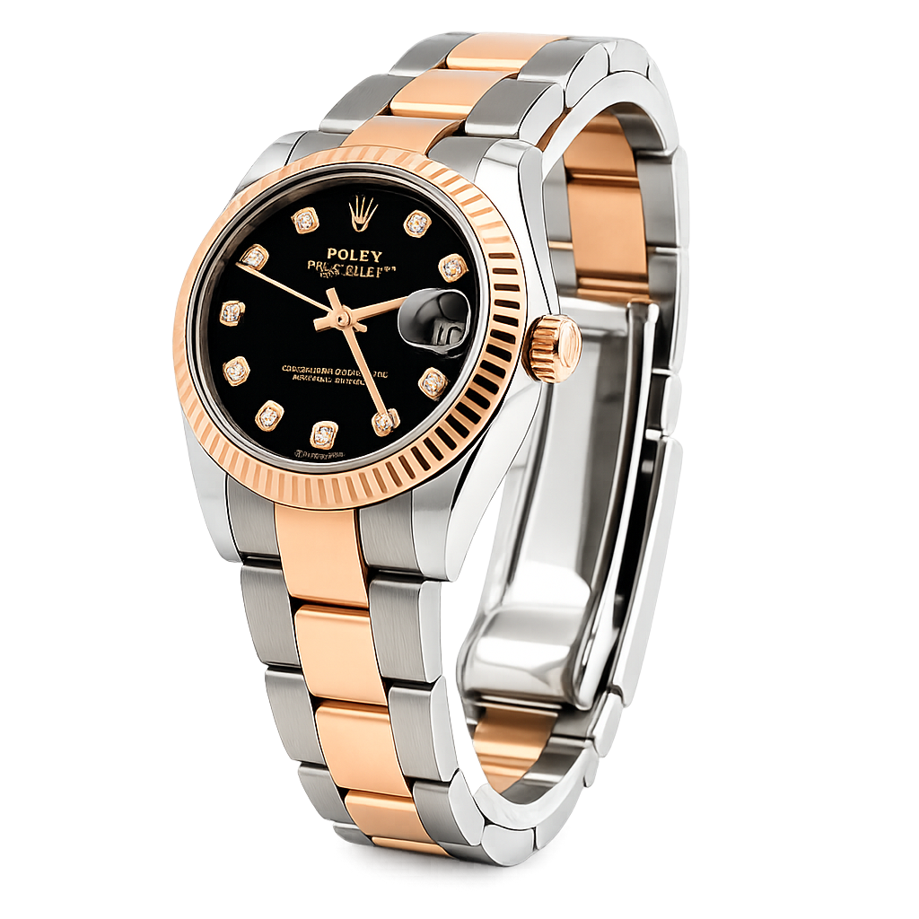 Rolex Datejust 31 178271 Black Factory Diamond Dial Everose Gold | Mint 2017