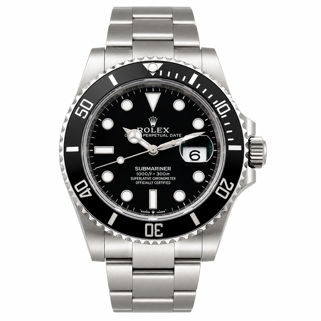 SOLD -Rolex Submariner Date 126610LN Black Dial Oystersteel Pre-Owned 2024